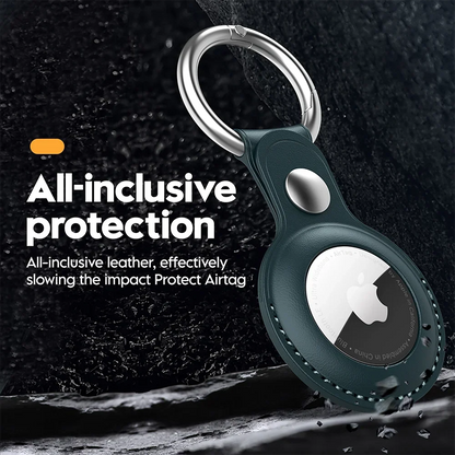 Stylish Airtag Leather Keychain