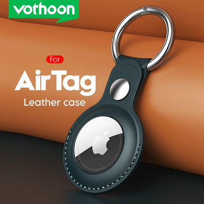Stylish Airtag Leather Keychain