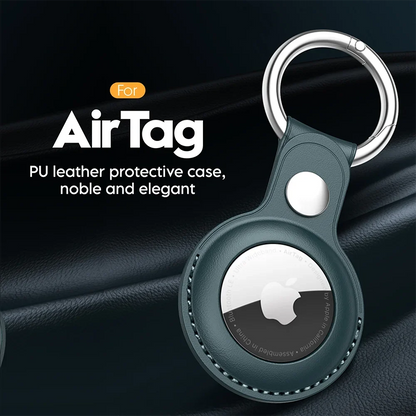 Stylish Airtag Leather Keychain