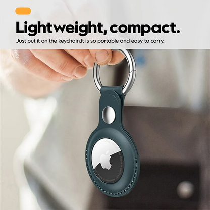 Stylish Airtag Leather Keychain